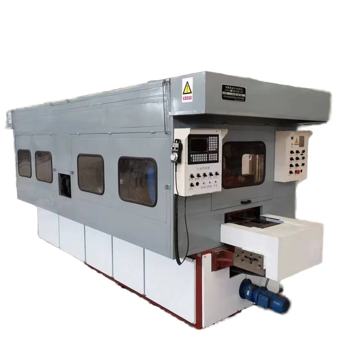 Automatic CNC Oblique Angle Edge Brake Pad Cutting Chamfering Grinding Machines for Manufacturing Plant